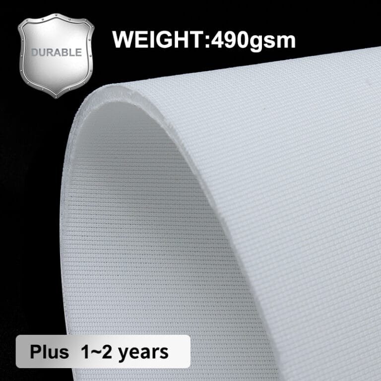 golf simulator screen material