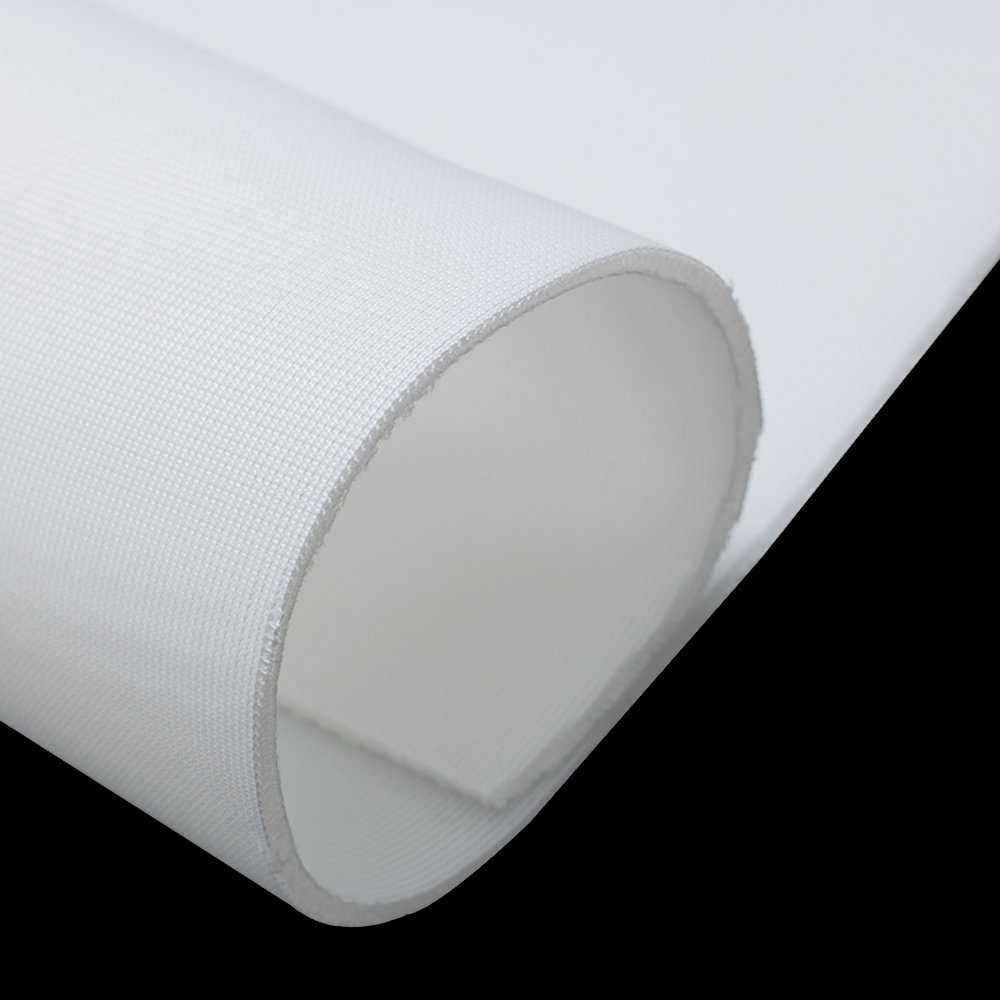 white golf simulator screen fabric fire retardant