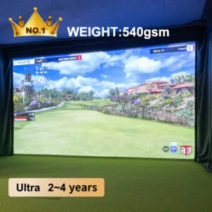 B Type golf impact screen fabric 540gsm low rebound