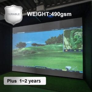 A Type golf impact screen panel, quiet 490 gsm fabric