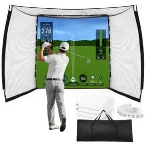 Golf Simulator Enclosure with Impact Screen for Indoor Golf