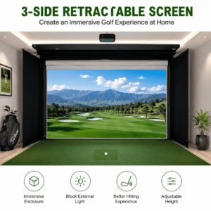Retractable Golf Simulator Impact Screen