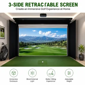 Retractable Golf Simulator Impact Screen