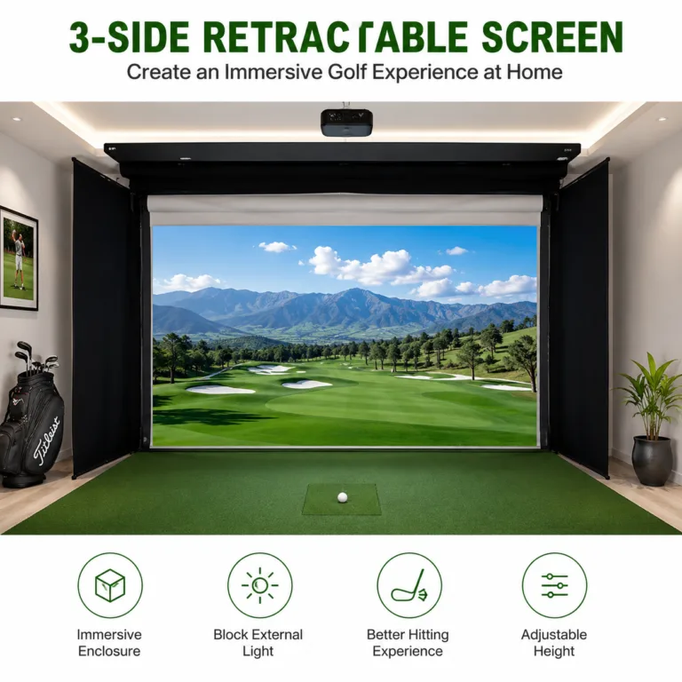 Retractable Golf Simulator Impact Screen