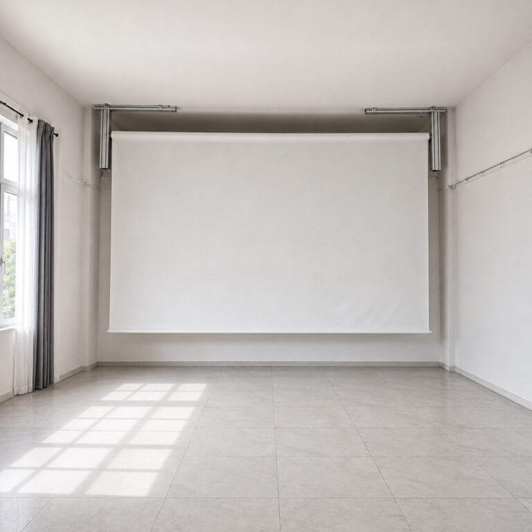 retractable simulator screen