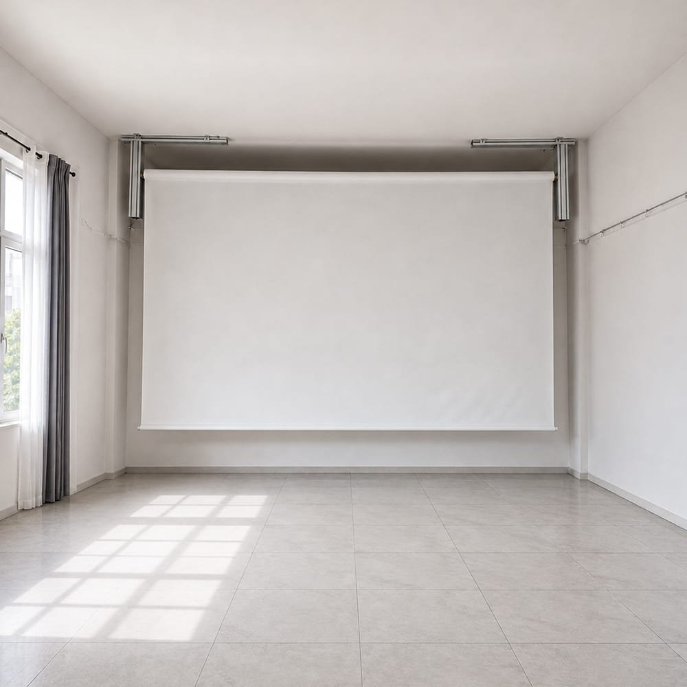 retractable simulator screen