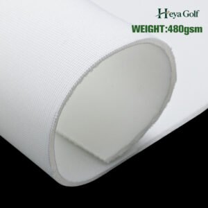 White 480 GSM impact projection screen fabric for indoor golf simulator