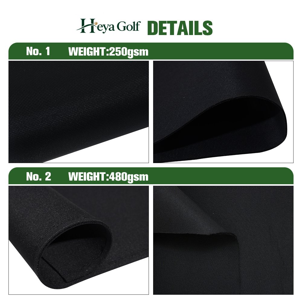 black golf simulator enclosure fabric