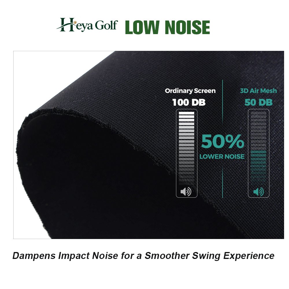black golf simulator fabric