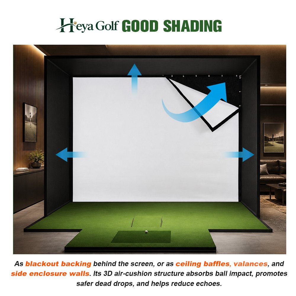 golf simulator surround fabric
