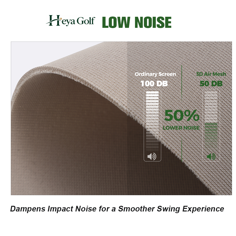noise reducing golf impact screen